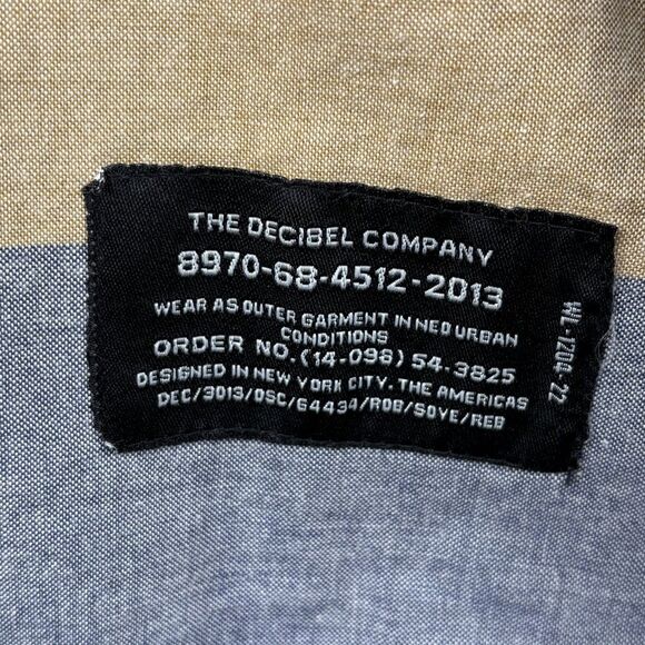 Decibel Men's Long Sleeve Button Up Flannel Shirt Color Block Size 2XL Pocket - Picture 5 of 12